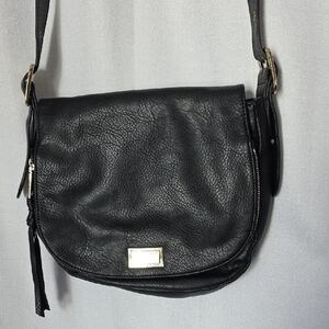 Juicy Couture Black Crossbody Bag with Gold Accents